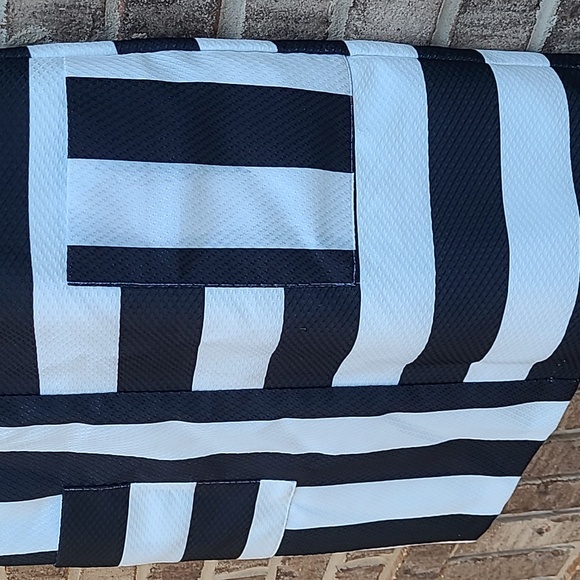 Julian Taylor New York Black and White Patterned Sleeveless Dress Size 16 - Picture 5 of 9